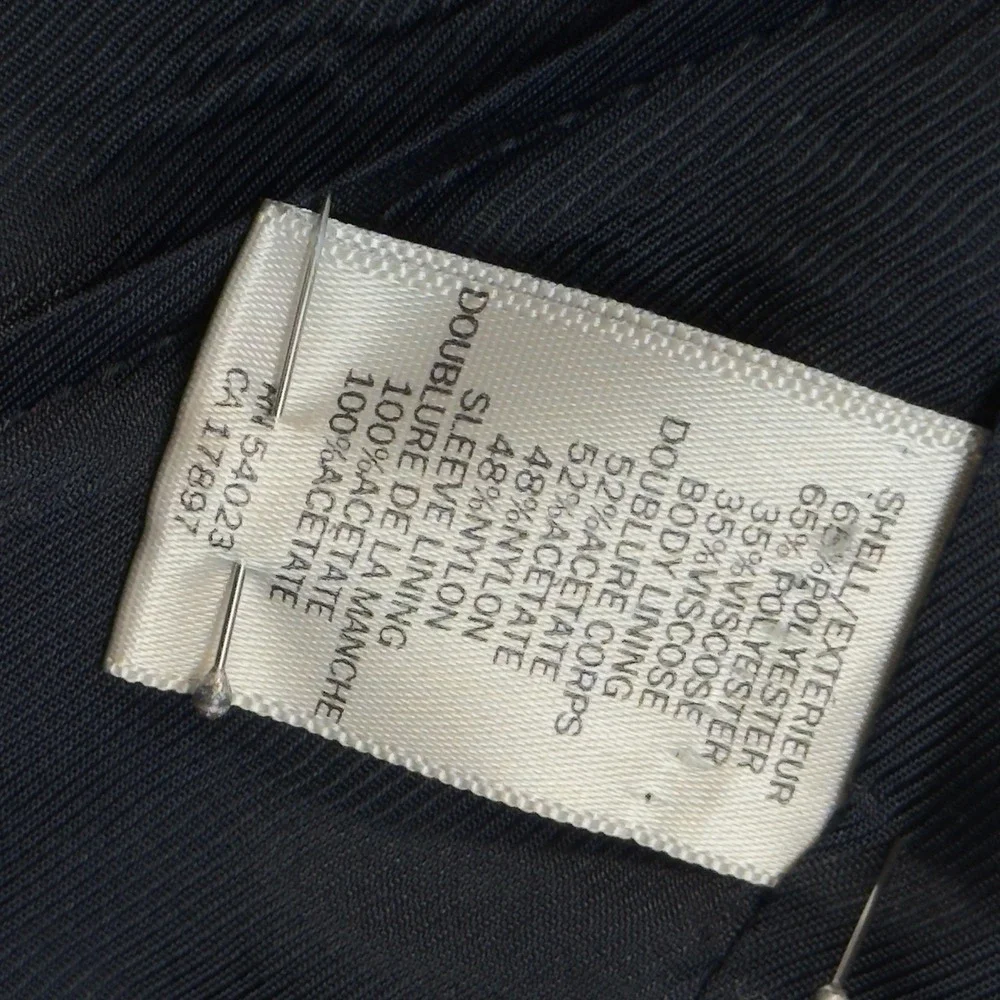 Banana Republic Mens Navy Blue Two Button Blazer Jacket 40R Micro Pattern